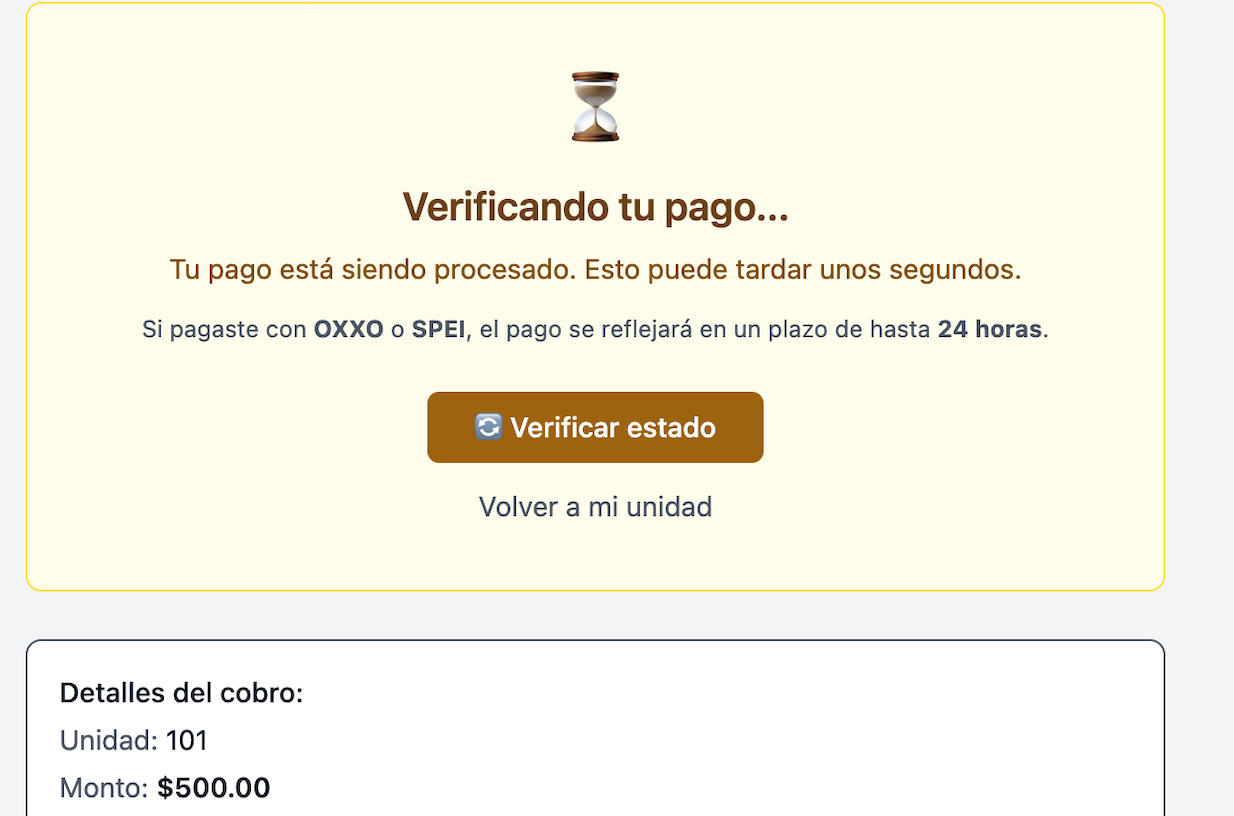 Verificando pago en línea — Kondominio
